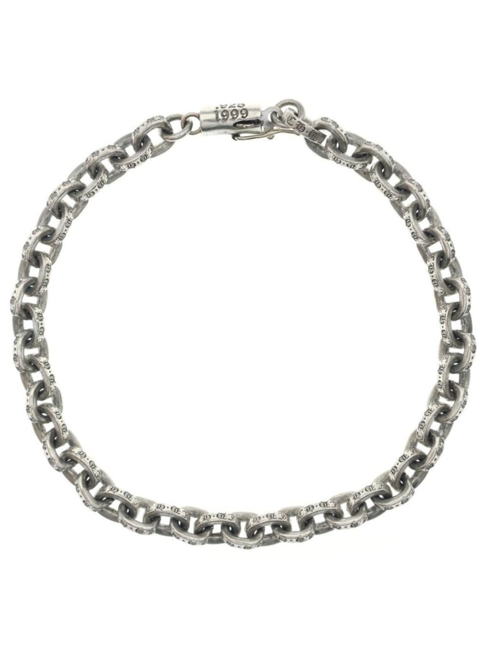 Chrome Hearts Paper Chain Bracelet Silver